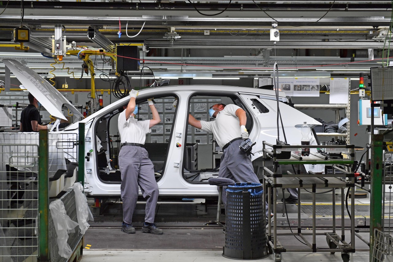 Im Opel Werk in Eisenach läuft die Produktion des neuen Grandland aktuell auf Hochtouren. (Archivbild)
