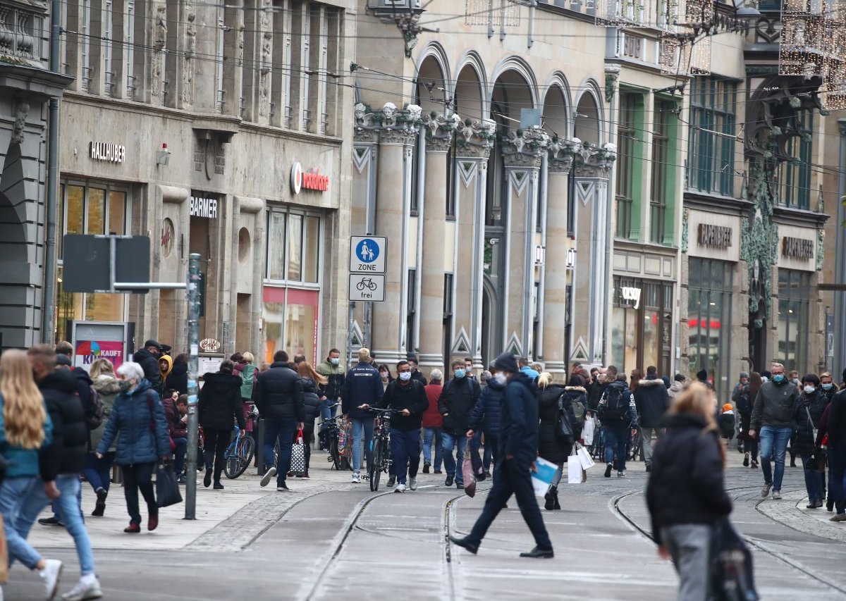 Corona Demo Innenstadt Erfurt