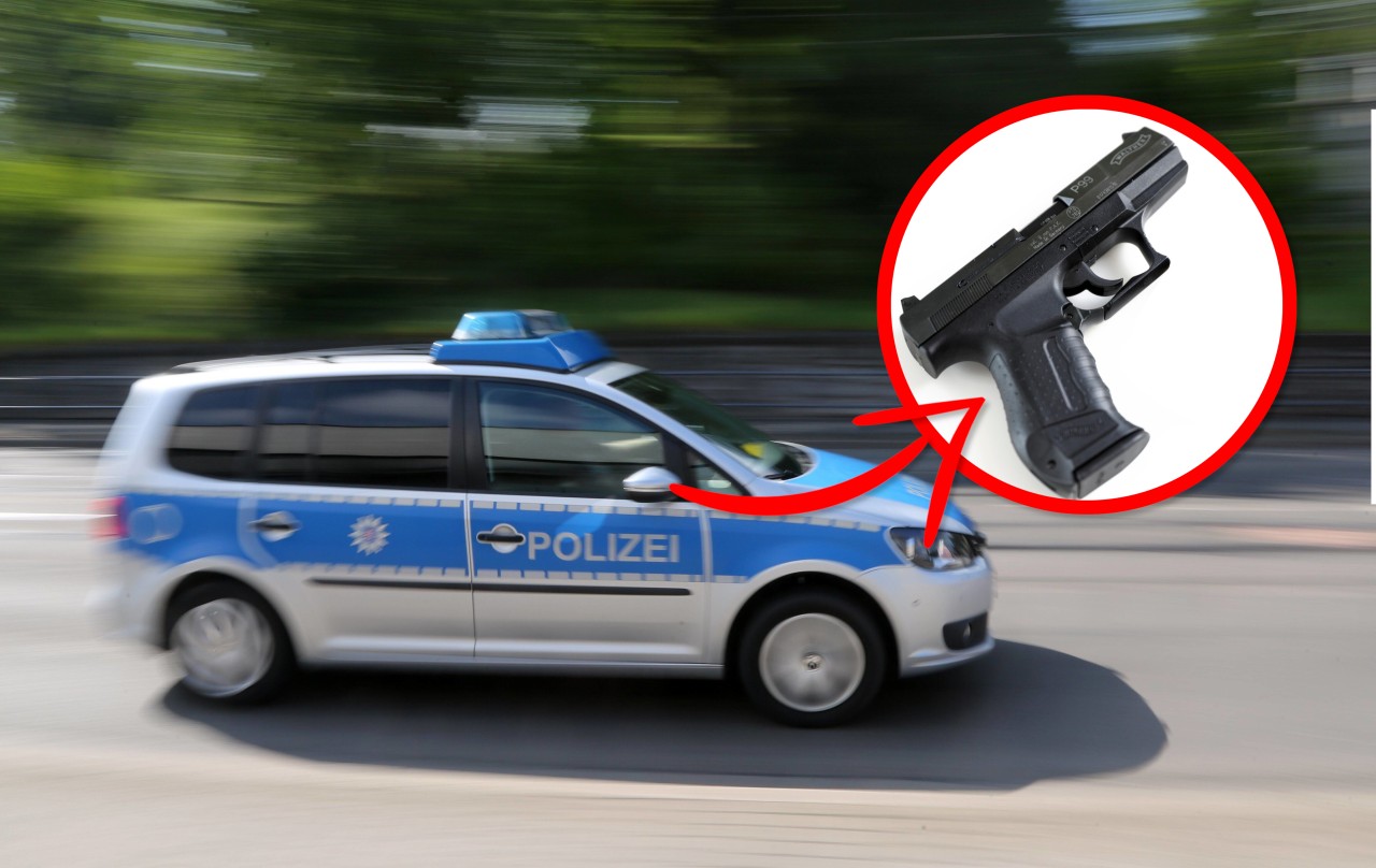 Ein Streit zwischen zwei Autofahrern ist in Erfurt heftig eskaliert. Plötzlich zückte einer von beiden eine Pistole. (Symbolbild)