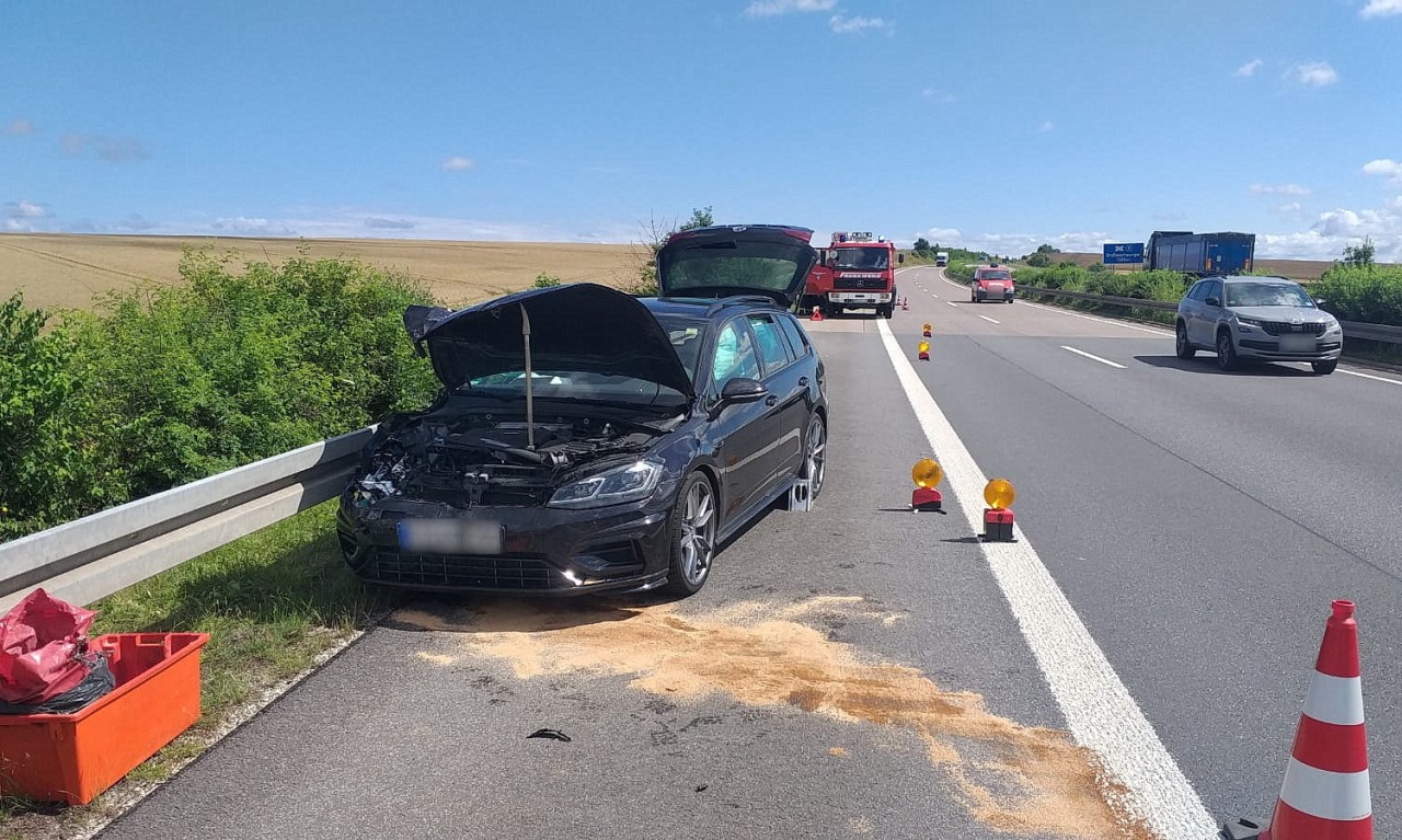 Auch der zweite Unfall auf der A38 in Thüringen hatte es in sich. 