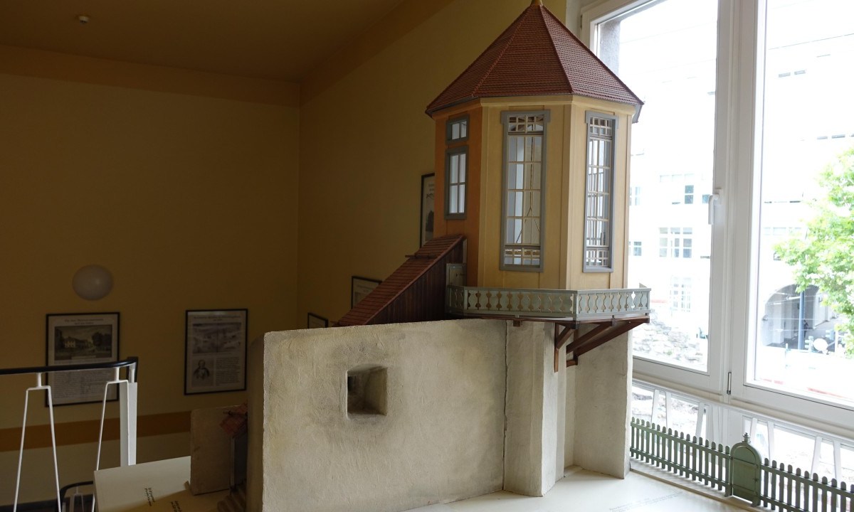 Ein Modell des Anatomieturms, wie er zu Goethes Zeiten aussah.