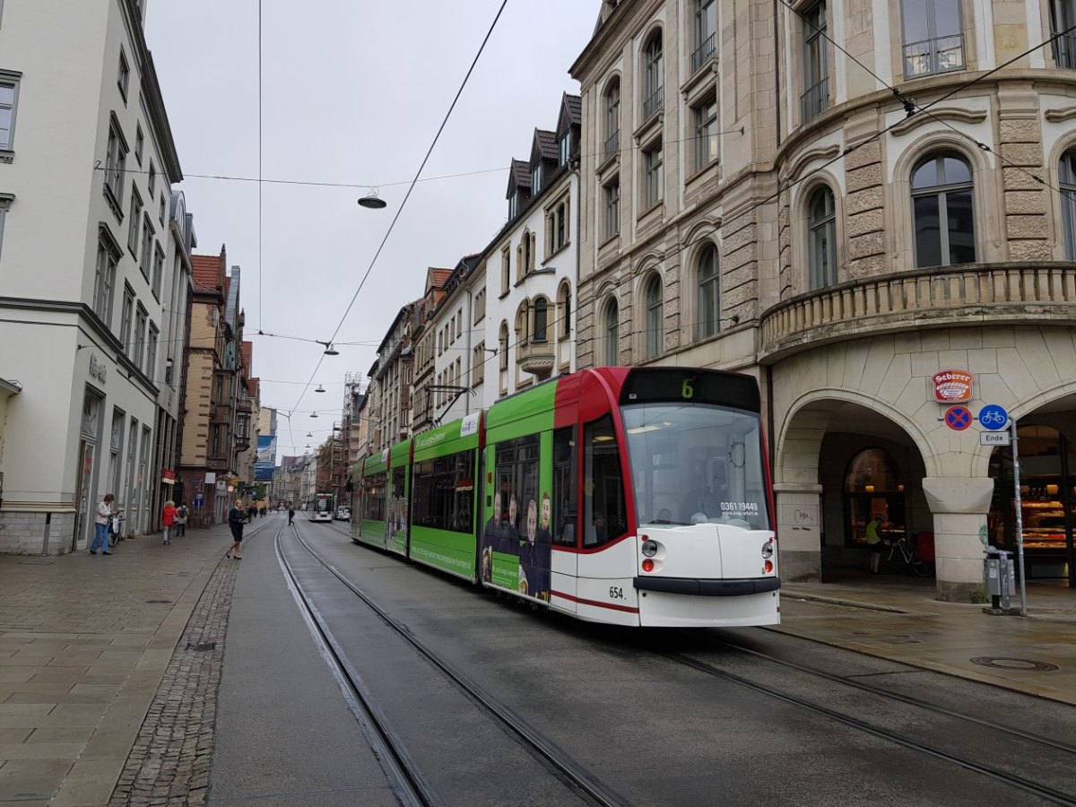 Bahnhofstraße in Erfurt