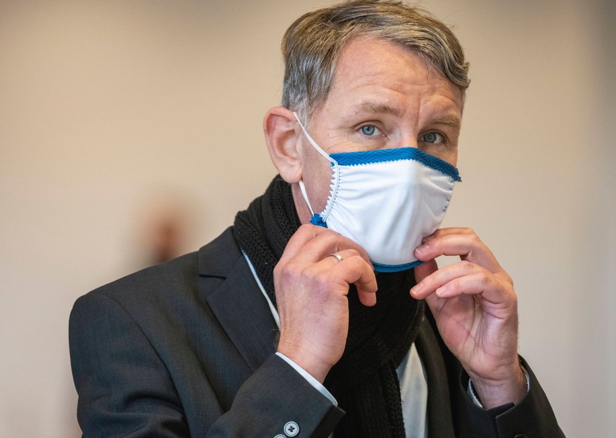 Björn Höcke afd Corona maske thüringen erfurt