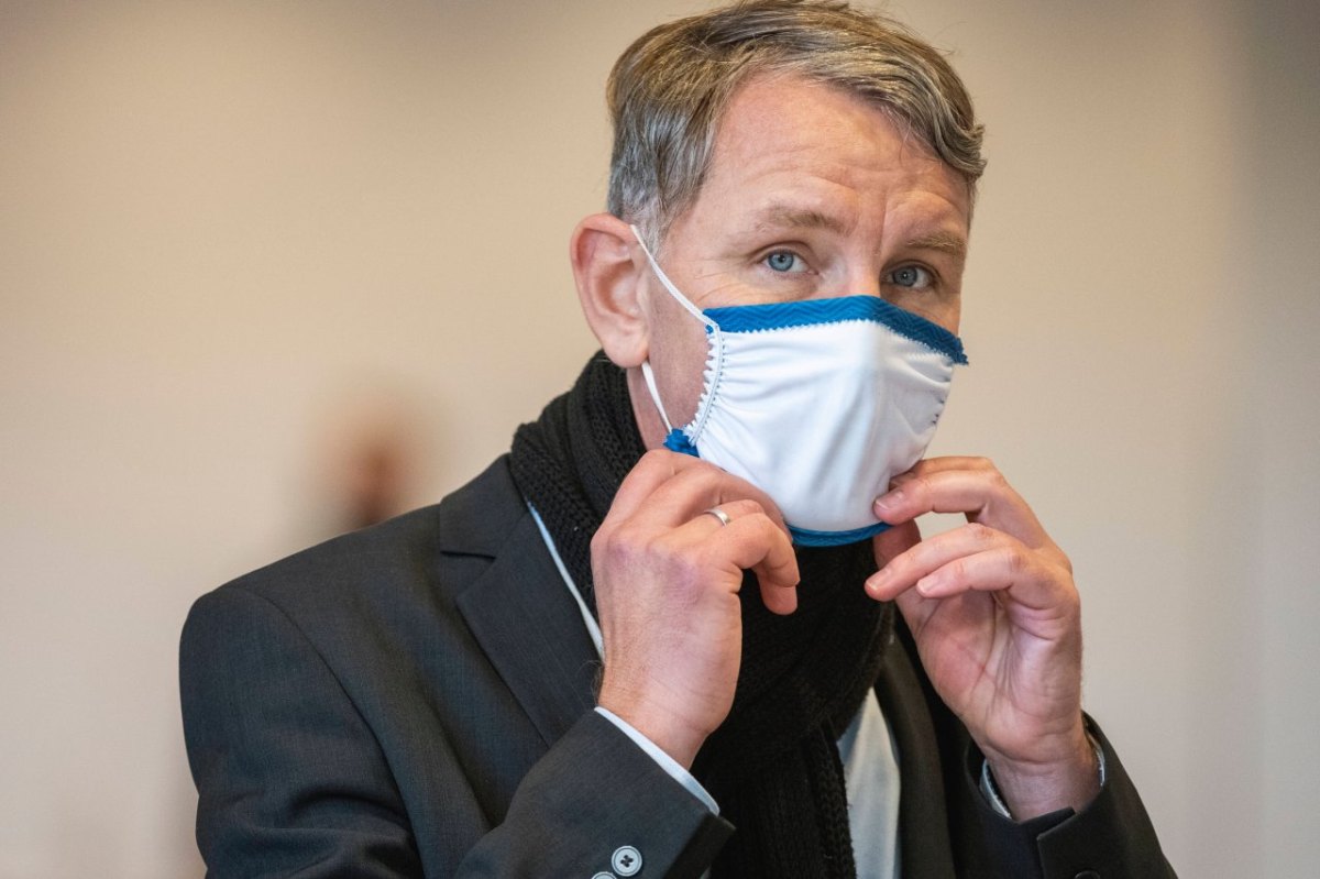 Björn Höcke afd Corona maske thüringen erfurt