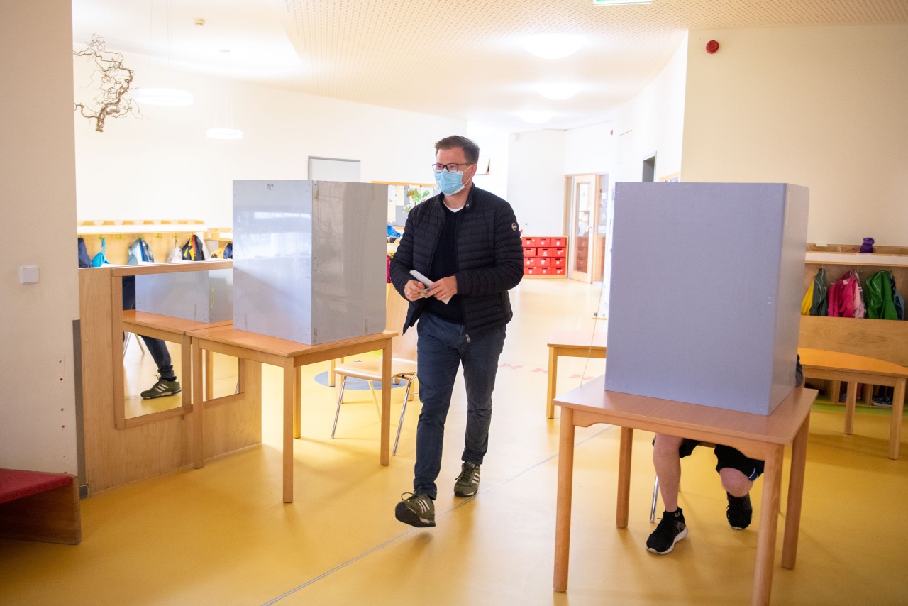 Bundestagswahl in Erfurt – Weimar: Der SPD-Spitzenkandidat hat seine Stimme bereits abgegeben.