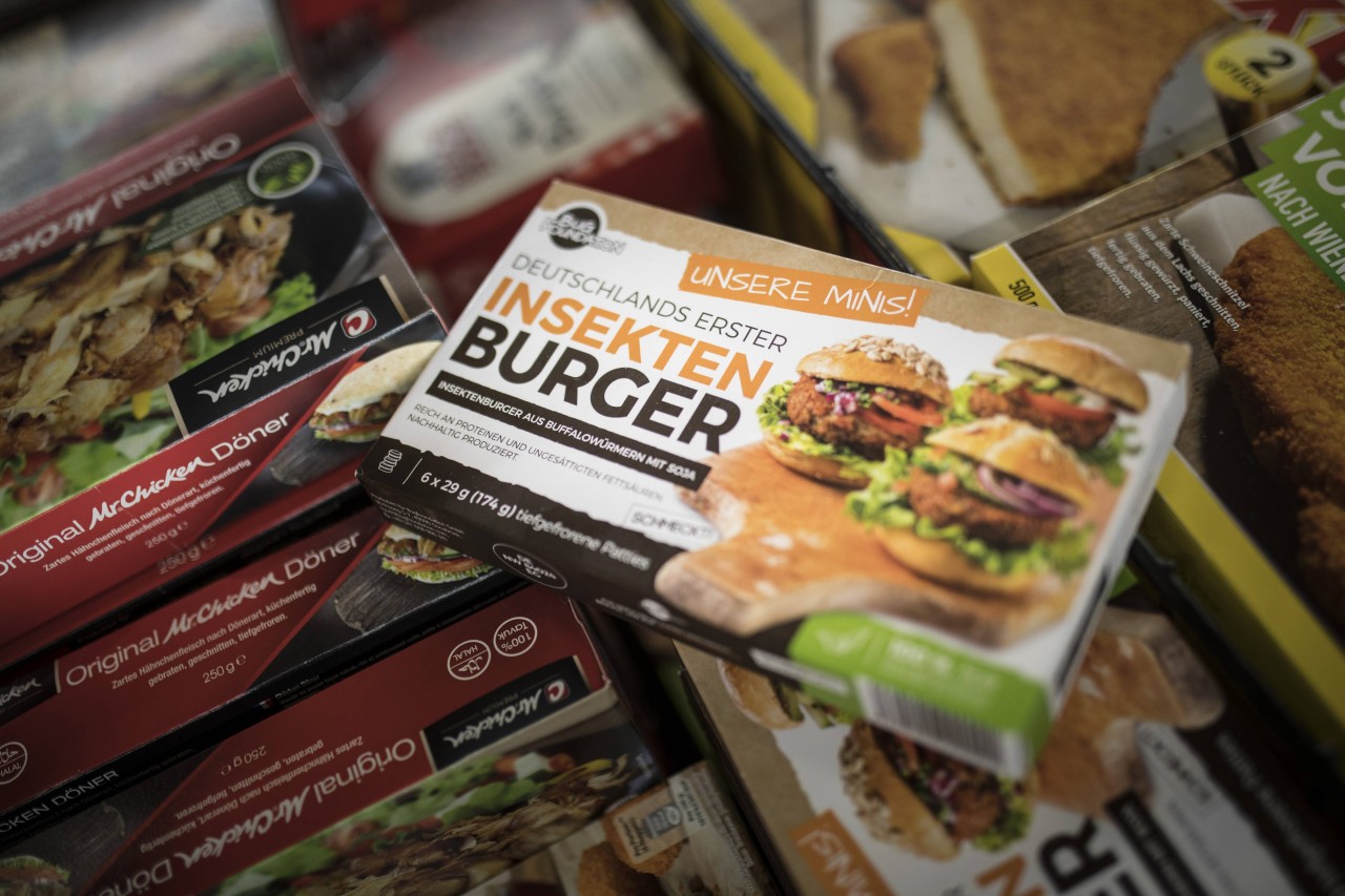 Thüringen: Nicht nur in Uni-Mensen gibt es den proteinhaltigen Burger zu kaufen. Selbst im Supermarkt ist die Trend-Bulette mittlerweile erhältlich. (Symbolbild)