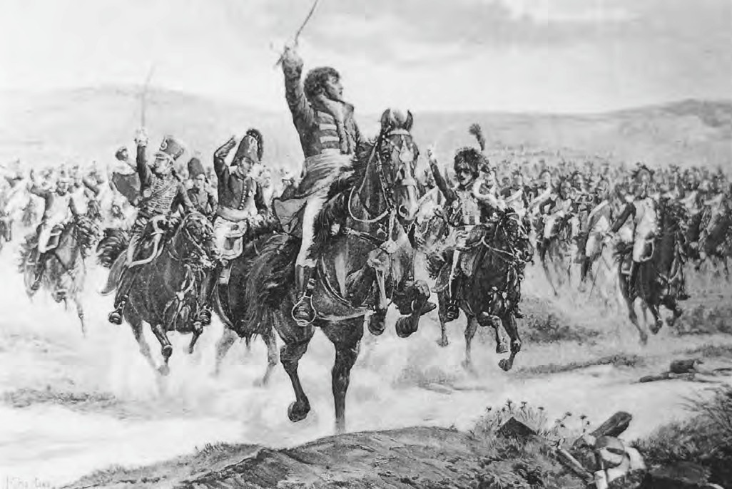 Angriff der Kavallerie Joachim Murats, des Großherzogs von Berg, in der Schlacht von Jena