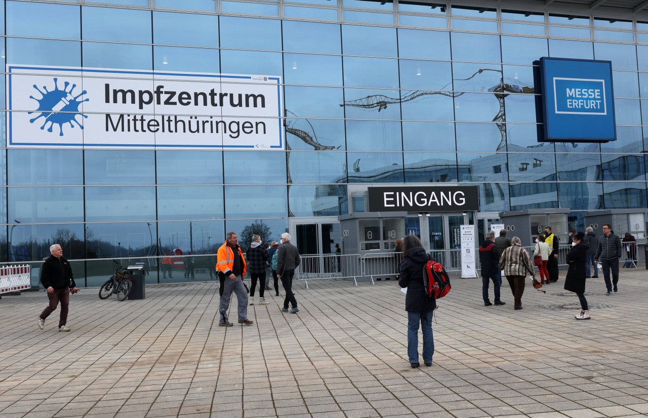 Unter dem Motto „Danke fürs Impfen“ wurde in Erfurt ausgelassen gefeiert. (Archivbild)