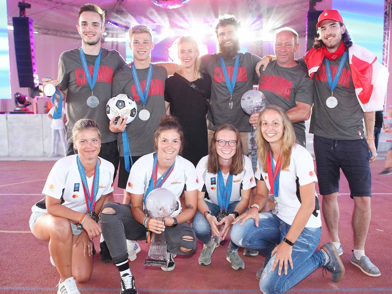 Team Kanada bei den Männern und Team Deutschland bei den Frauen spielten besonders fair.