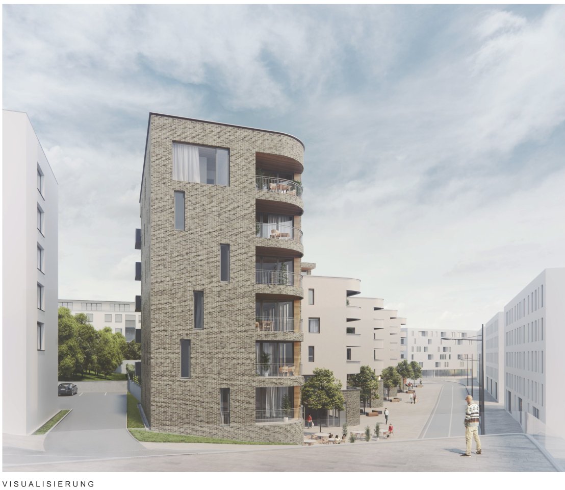Entwurf für neue Häuser in Erfurt-Brühl