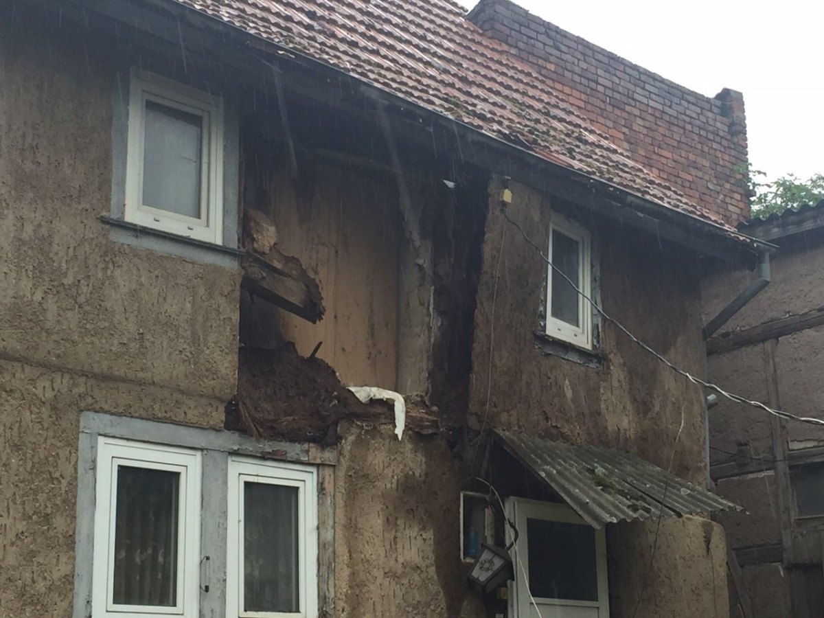 Fachwerkhaus in Eisenach eingestürzt