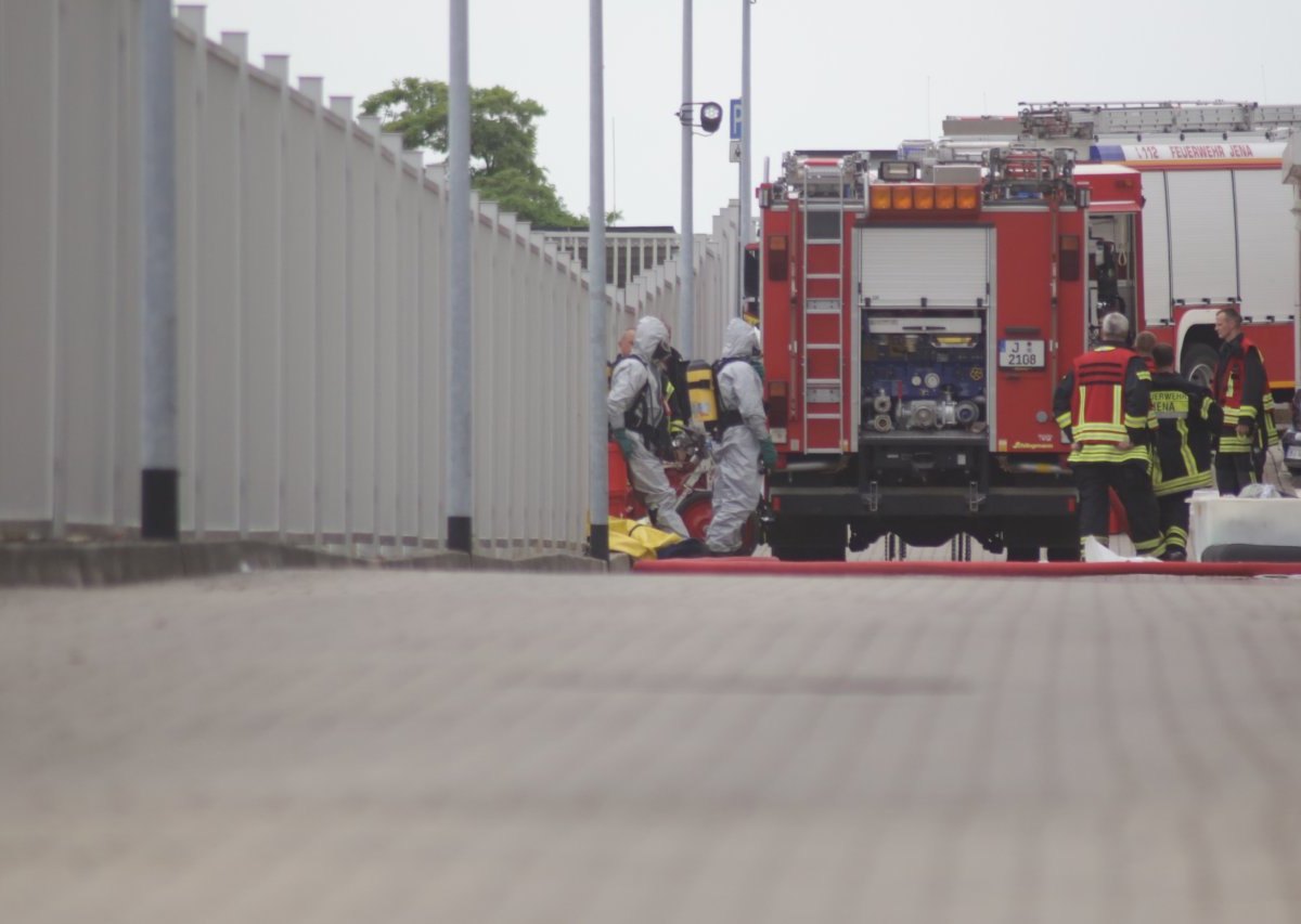 Feuerwehreinsatz im Pharmapark Jena