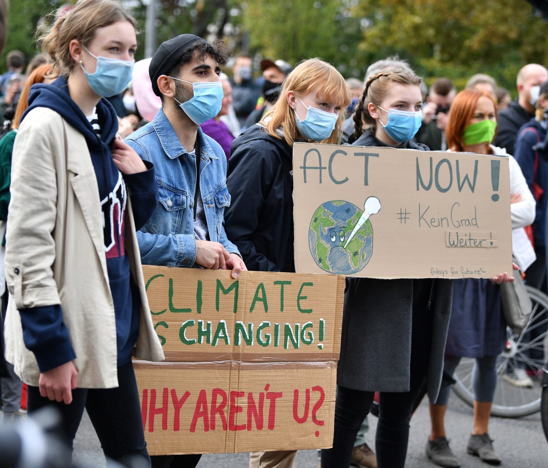 Die Demonstranten von „Fridays for Future“ unterstützen das Klimacamp in Erfurt. (Archivbild)