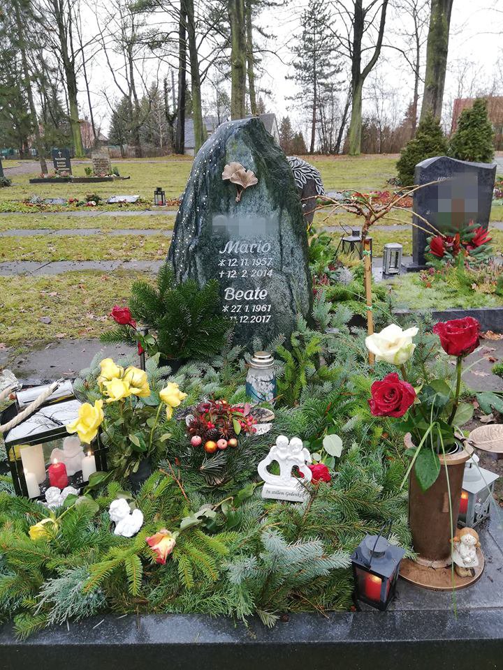 Friedhof Erfurt Grab Diebstahl Laterne Eltern