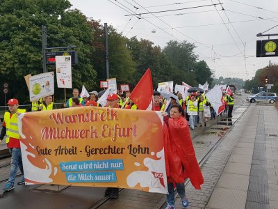 Gewerkschaft NGG Streik Milchkontor