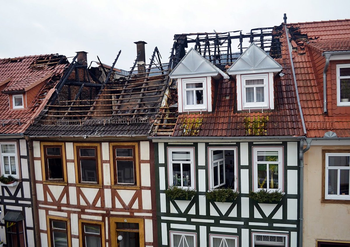 Großer Schaden durch Häuserbrand in Heiligenstadt