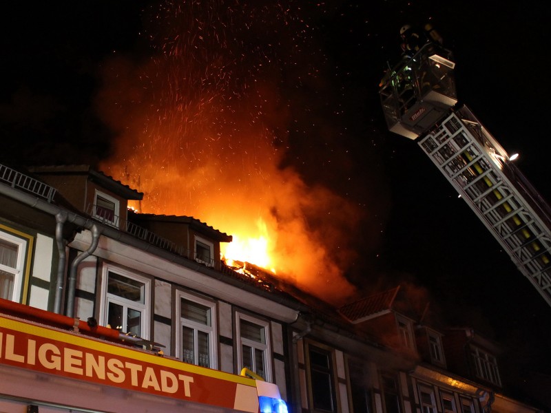 Häuserbrand in Heiligenstadt