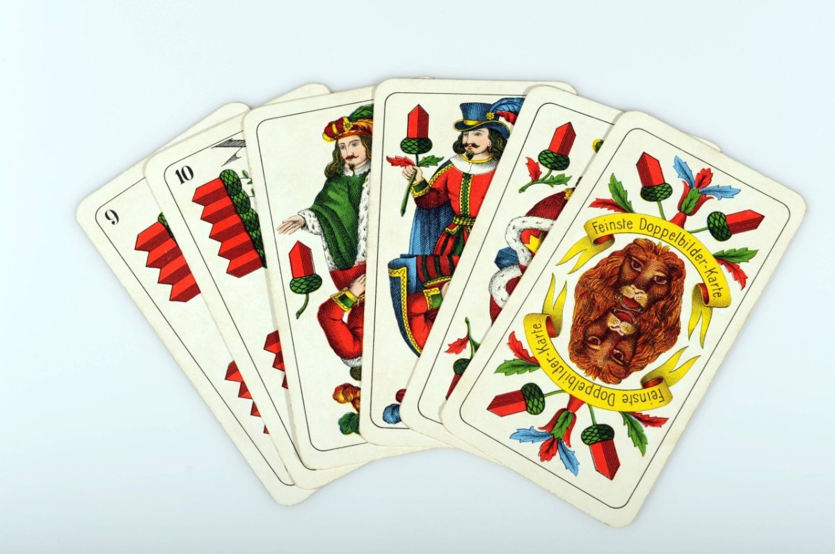 Historische Spielkarten der Vereinigten Altenburger und Stralsunder Spielkarten-Fabriken Skat