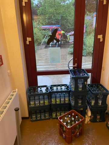 Das Wasser in der Landessportschule Bad Blankenburg stand teils 50 cm hoch.
