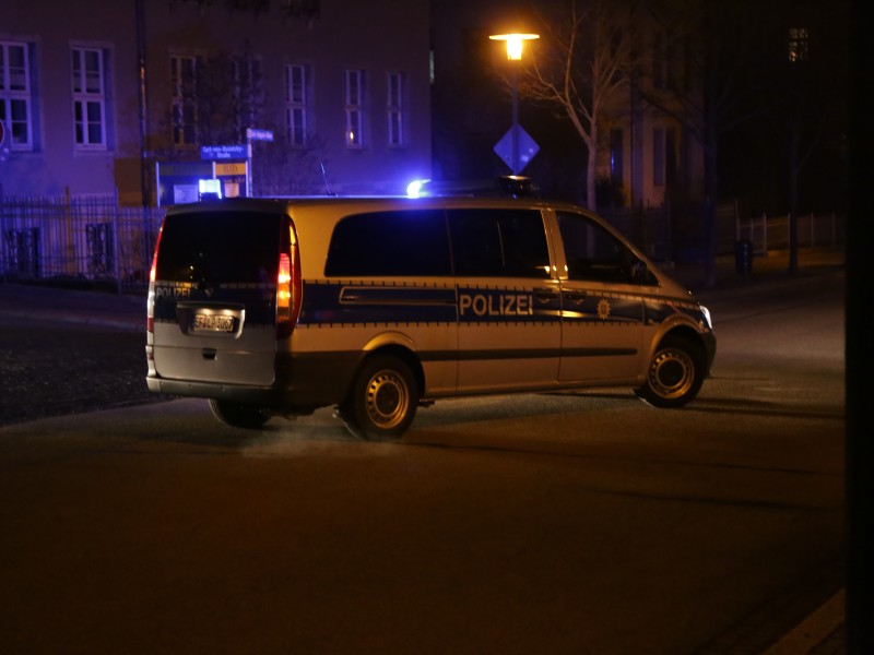 Begleitet wurde die Demonstration von einem größeren Polizeiaufgebot.