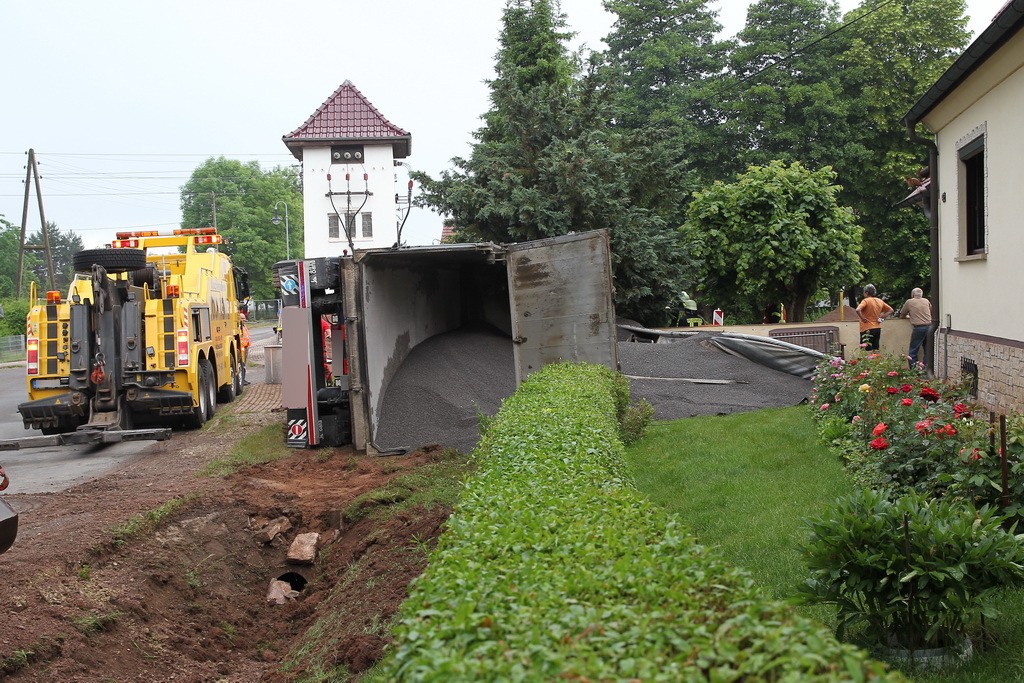 Im Kreis Nordhausen fuhr dieser Laster ohne Erlaubnis durch die Straße. 