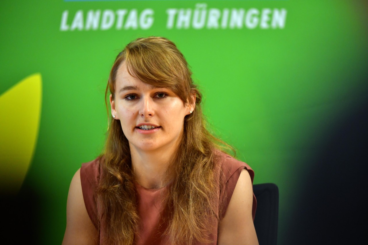 Laura Wahl (Bündnis 90/Die Grünen), Thüringer Abgeordnete und Sprecherin für Verkehr, Umwelt, Energie und Naturschutz.