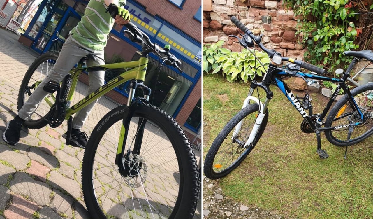 Diese beiden Fahrräder wurden in Nordhausen gestohlen. 