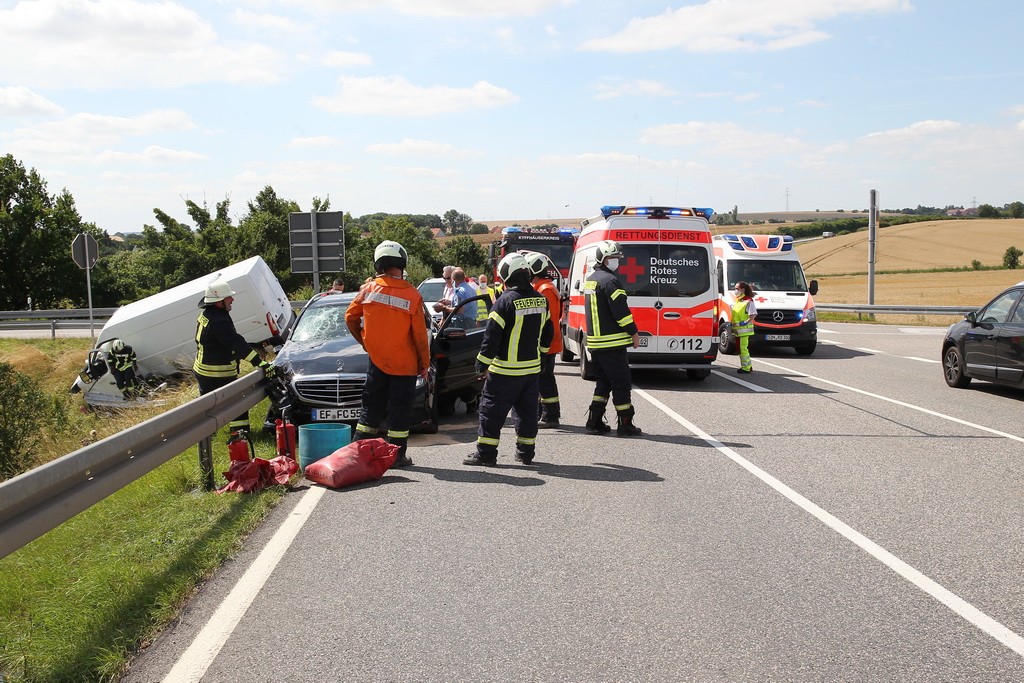 Sondershausen: Es kam zu einem heftigen Zusammenstoß. 