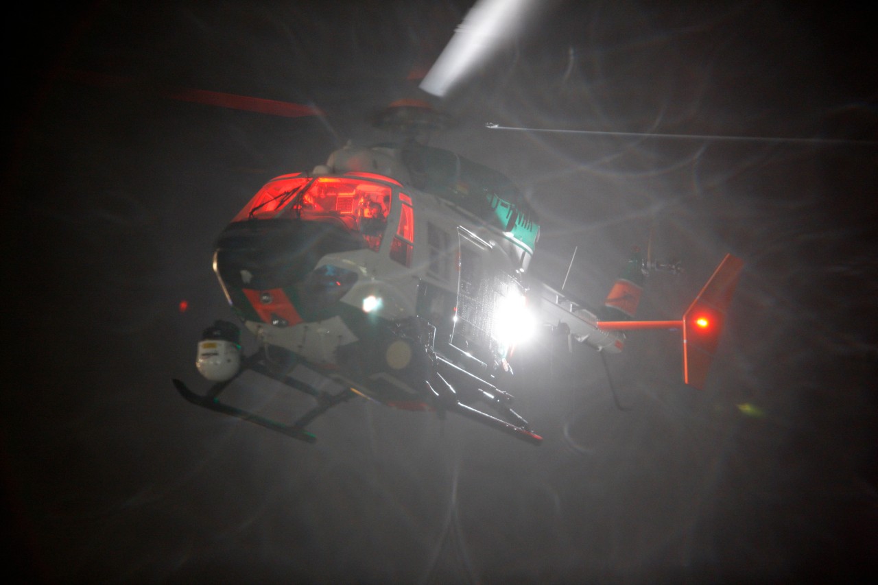 Große Suchaktion! Ein Hubschrauber hielt Ausschau nach Vermissten in Sonneberg. (Archivbild)