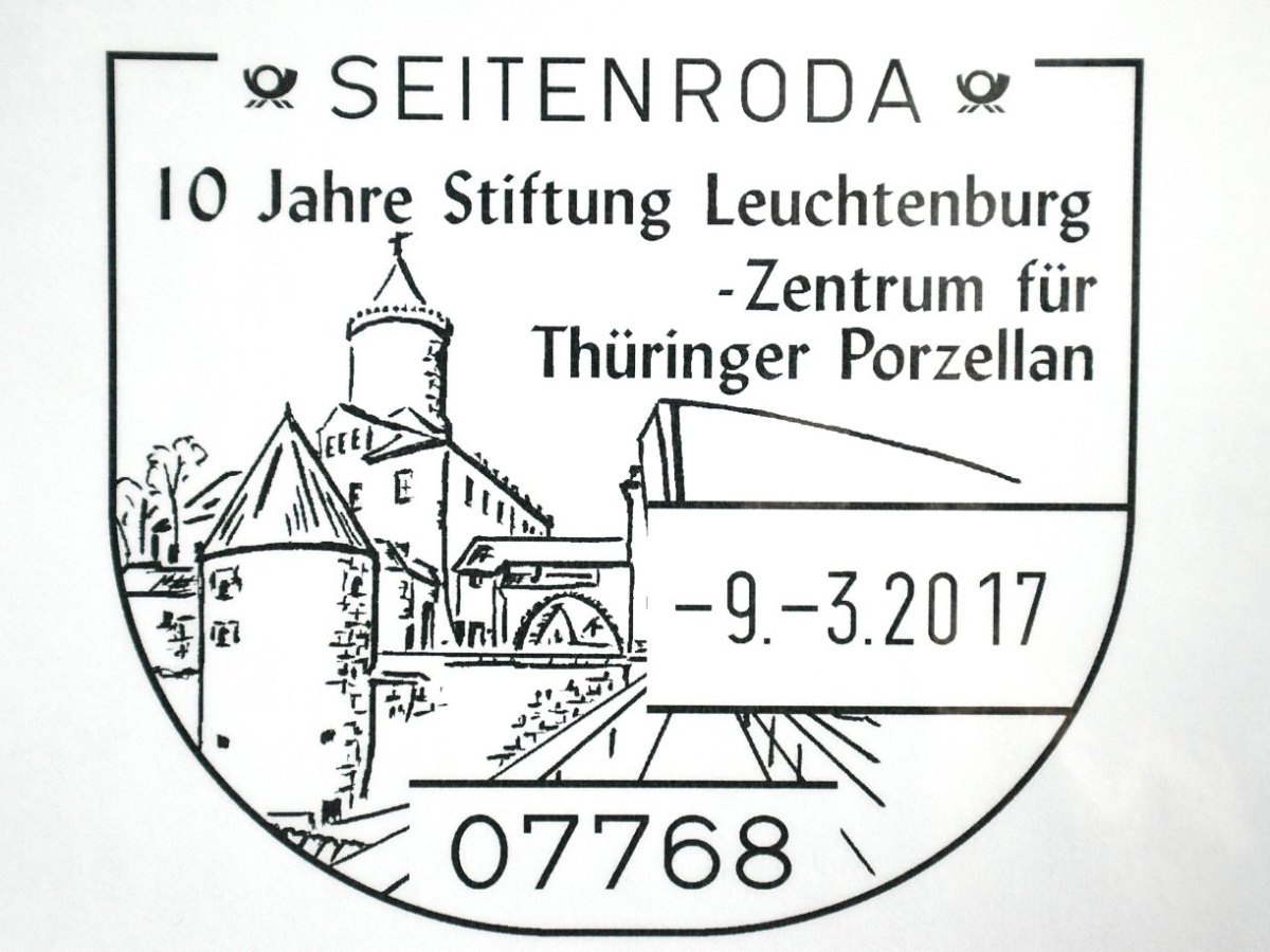 Sonderstempel, Deutsche Post, Seitenroda, Leuchtenburg, Stiftung, Leuchtenburg-Stiftung