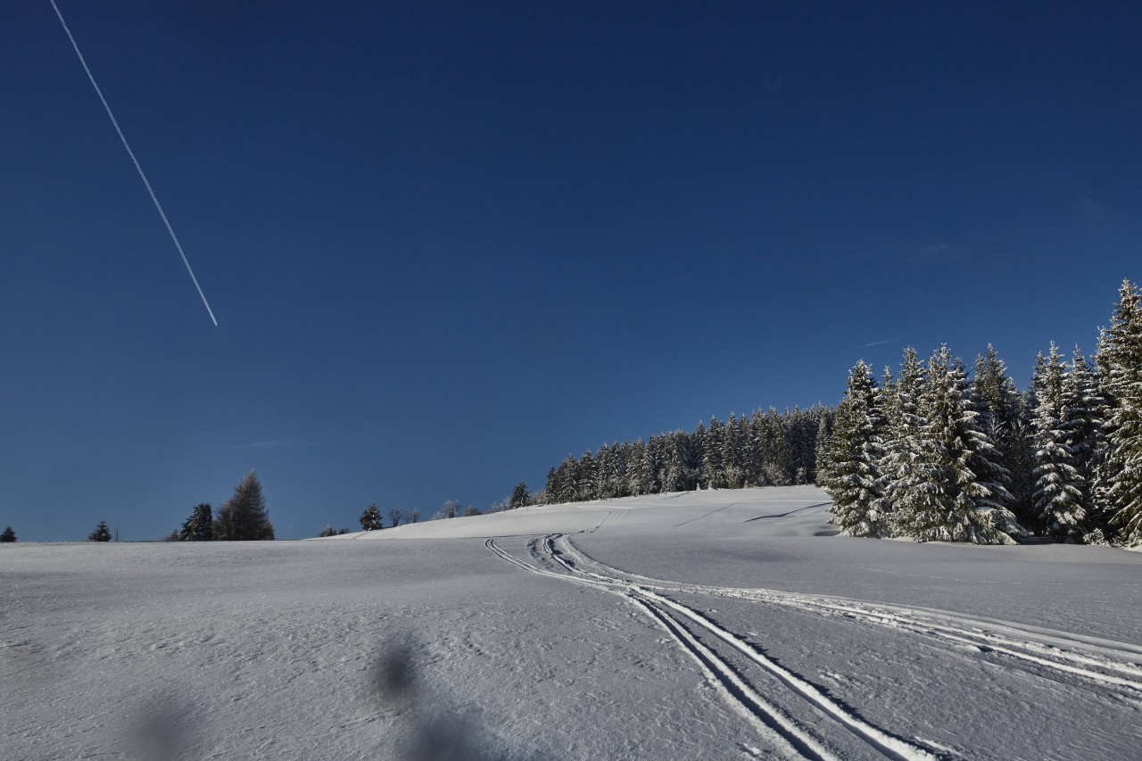 Endlich genug Schnee in den Thüringer Skigebieten wie hier in Steinach. Doch die Lifte bleiben geschlossen.