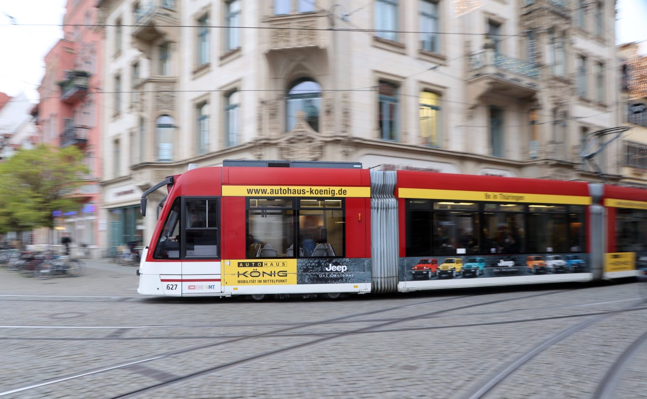 Erfurter warten sehnsüchtig auf ihre neue Straßenbahnlinie durch die Innenstadt. (Archivbild)