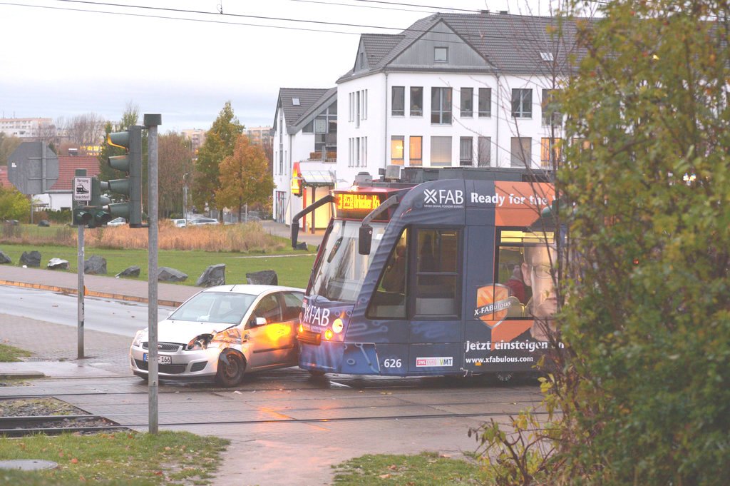 Straßenbahnunfall Erfurt Melchendorf