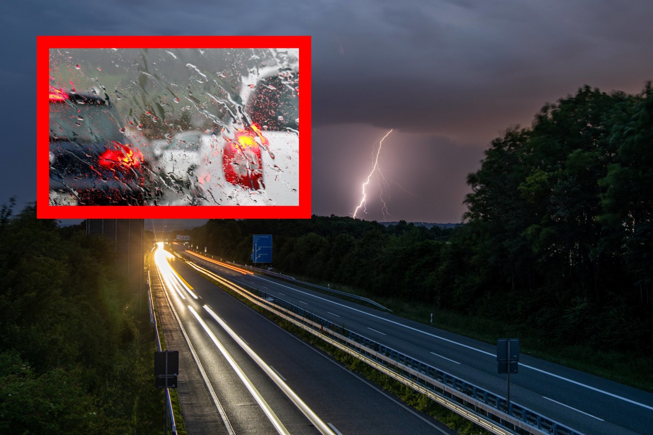 In Thüringen sorgten starke Regenfälle für mehrere Unfälle auf den Autobahnen. (Symbolbild)
