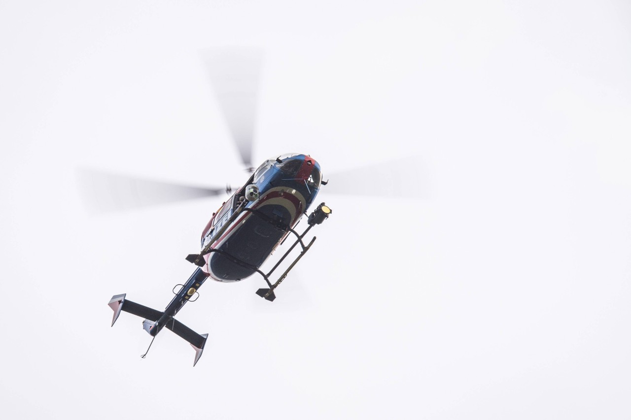 Die Polizei suchte den Tatverdächtigen in Sondershausen (Thüringen) mit einen Hubschrauber. (Archivbild)