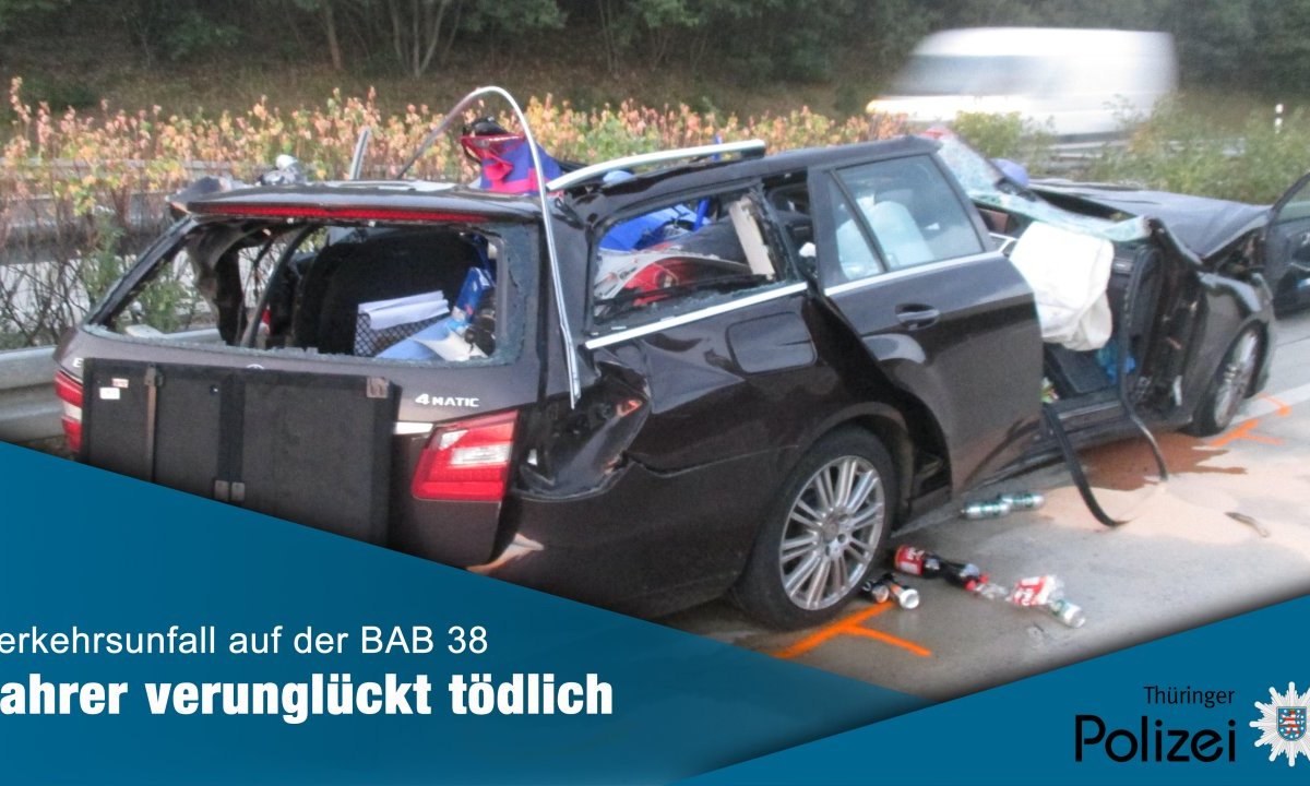 Tödlicher Verkehrsunfall A38 Eichsfeld