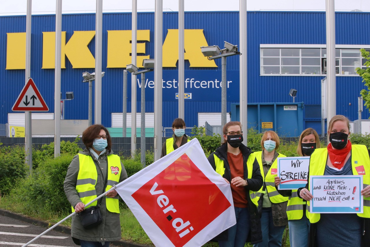 Bei Ikea in Dortmund wurde bereits gestreikt. Nun folgen die Arbeitnehmer von Ikea Erfurt. (Archivbild)