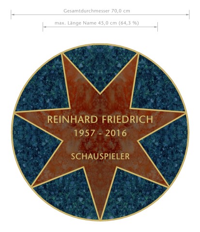 So könnte ein Stern aussehen. Der erste Stern, so wünscht es sich Thomas Nicolai, soll seinem kürzlich verstorbenen Freund und Schauspieler Reinhard Friedrich gewidmet sein.  