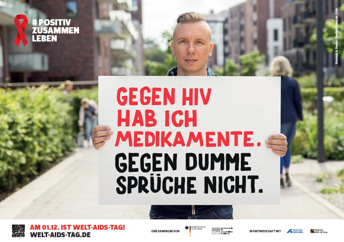 Die Kampagne zum Welt-Aids-Tag zeigt: Ausgrenzung ist häufig das schlimmste "Symptom", mit dem HIV-Infizierte zu kämpfen haben.