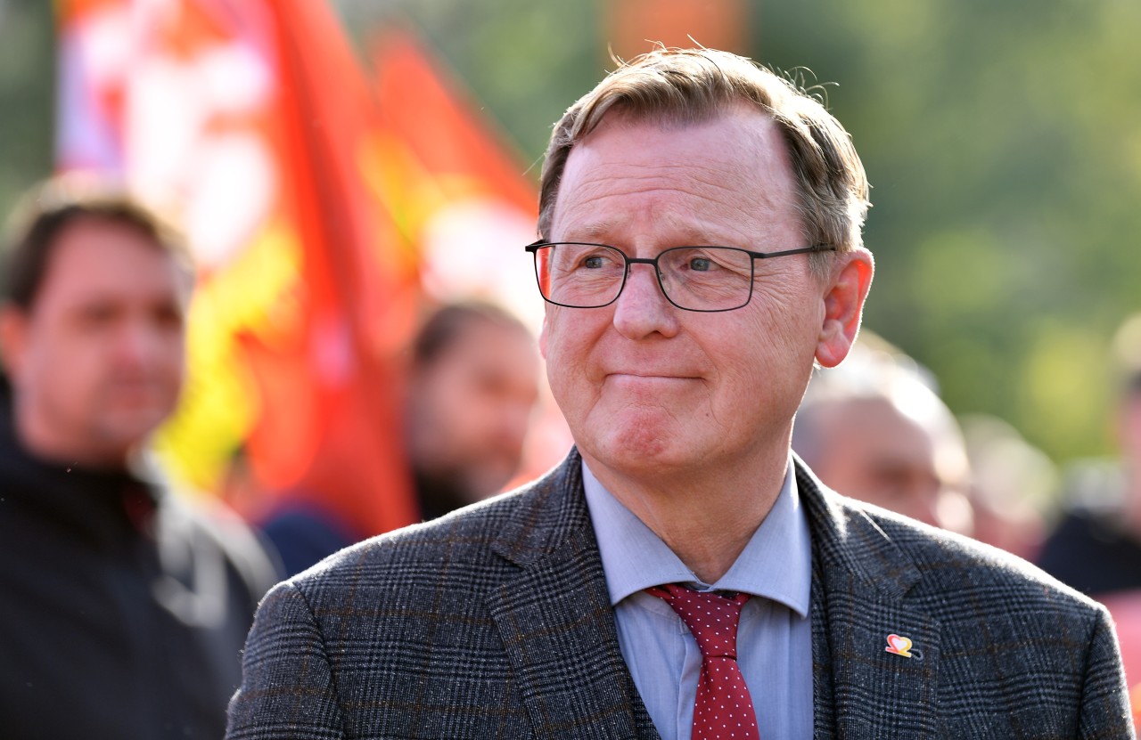 Auch Ministerpräsident Bodo Ramelow (Linke) hatte mit protestiert. (Archivbild)