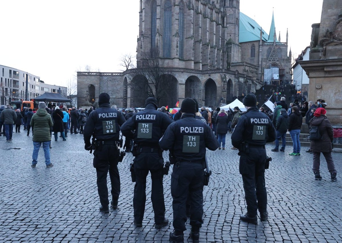 corona demo erfurt polizei