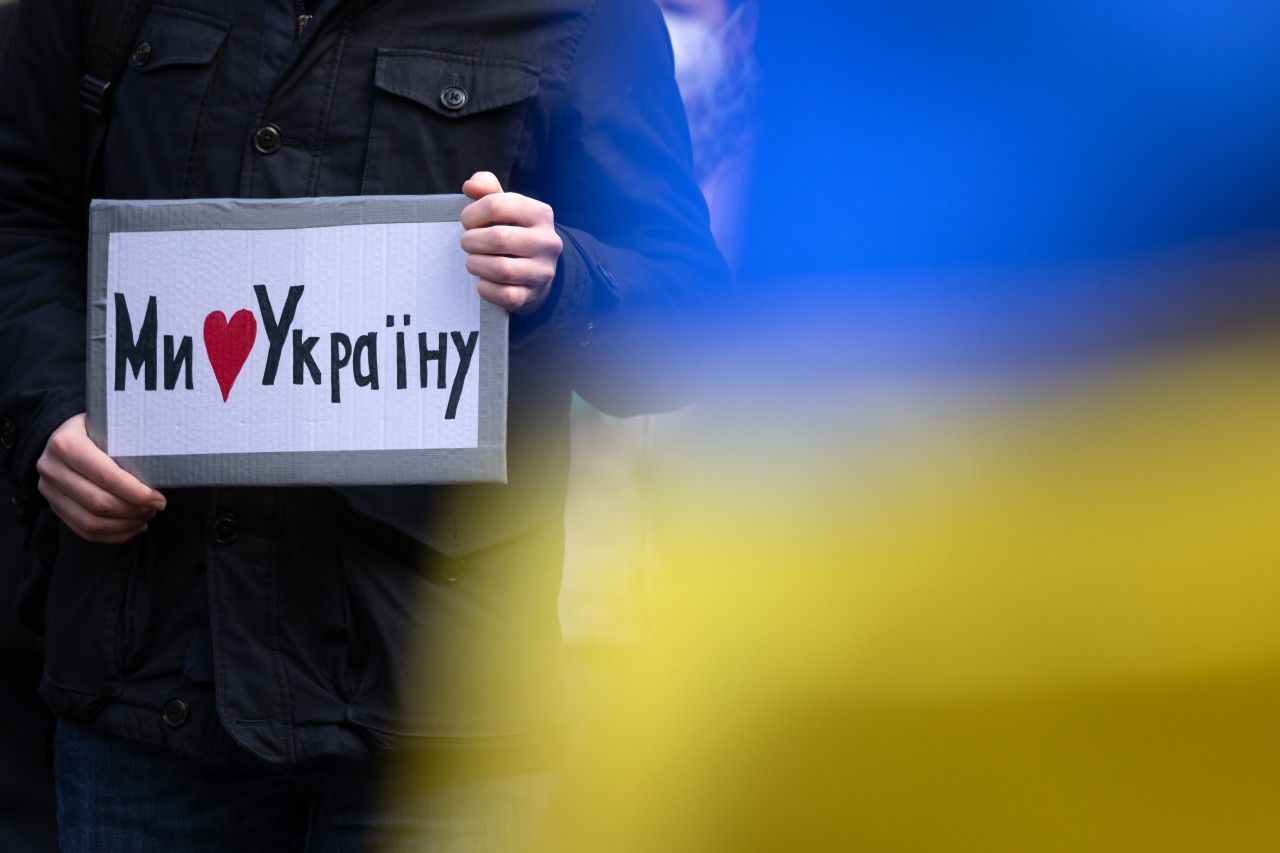 Auch in Erfurt ist die Solidarität mit der Ukraine groß.