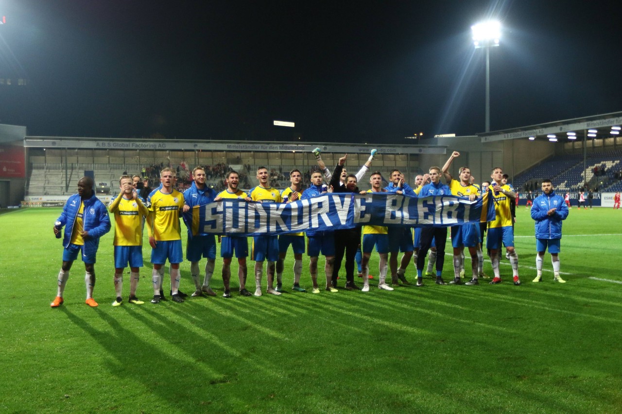 Auch die Mannschaft des FC Carl Zeiss Jena solidarisierte sich mit den Fans.
