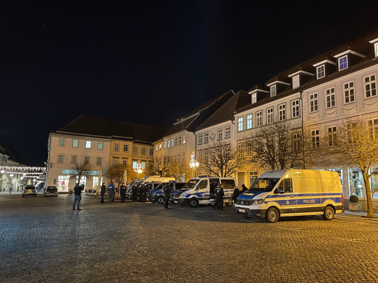 Die Polizei war in Hildburghausen in Alarmbereitschaft.