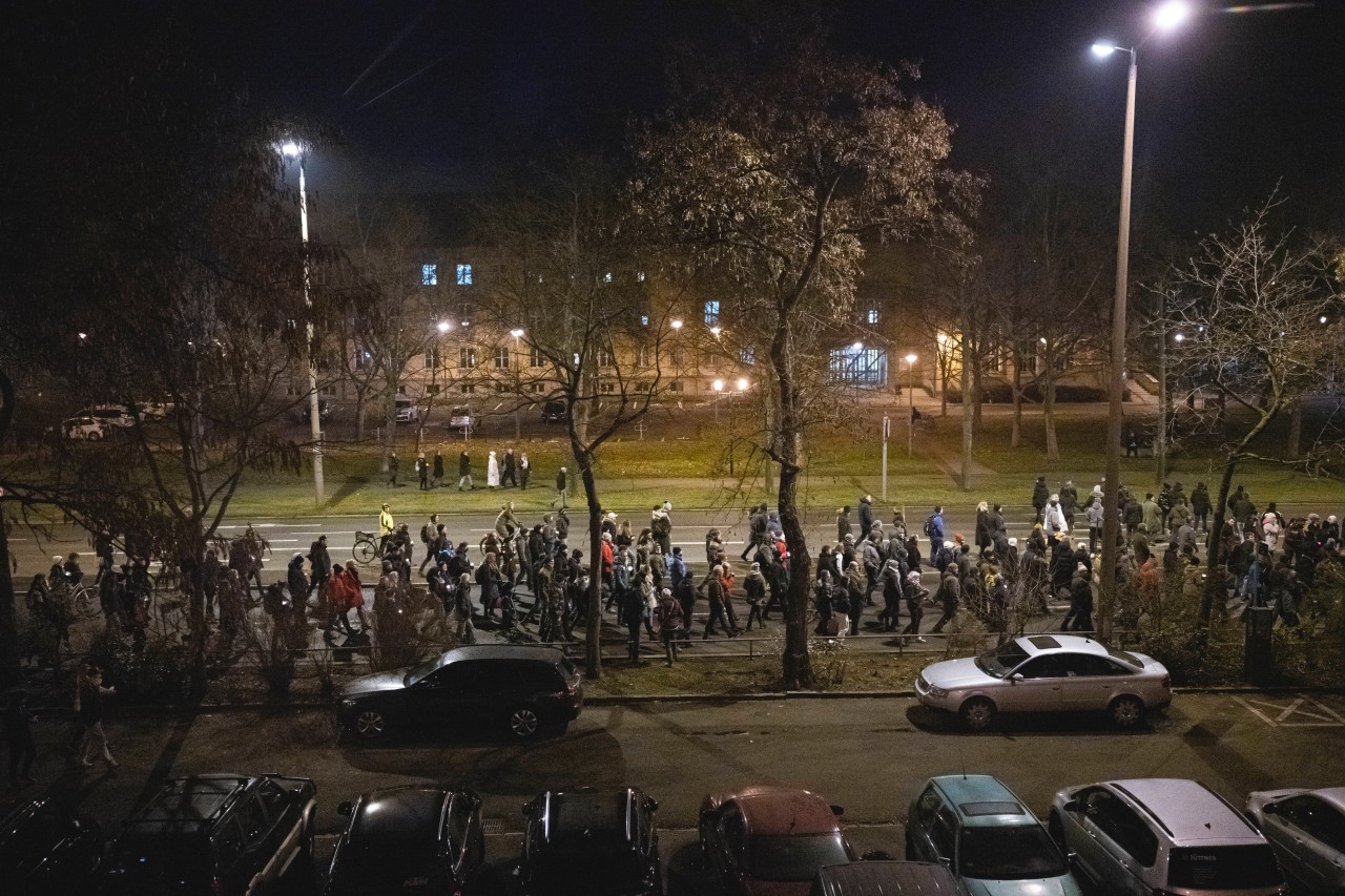 Am Montag stürmten schon wieder Demonstranten die Straßen in Erfurt. 