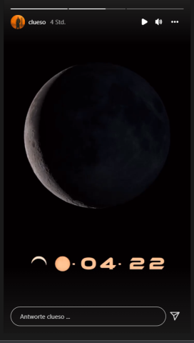 Cluesos neue Instagram-Story enthüllt die Zahlen 04.22. Ist das das Releasedatum seiner neuen Single? 