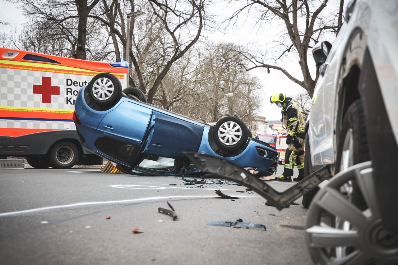 Schwerer Unfall auf der Altenburger Straße in Gera.
