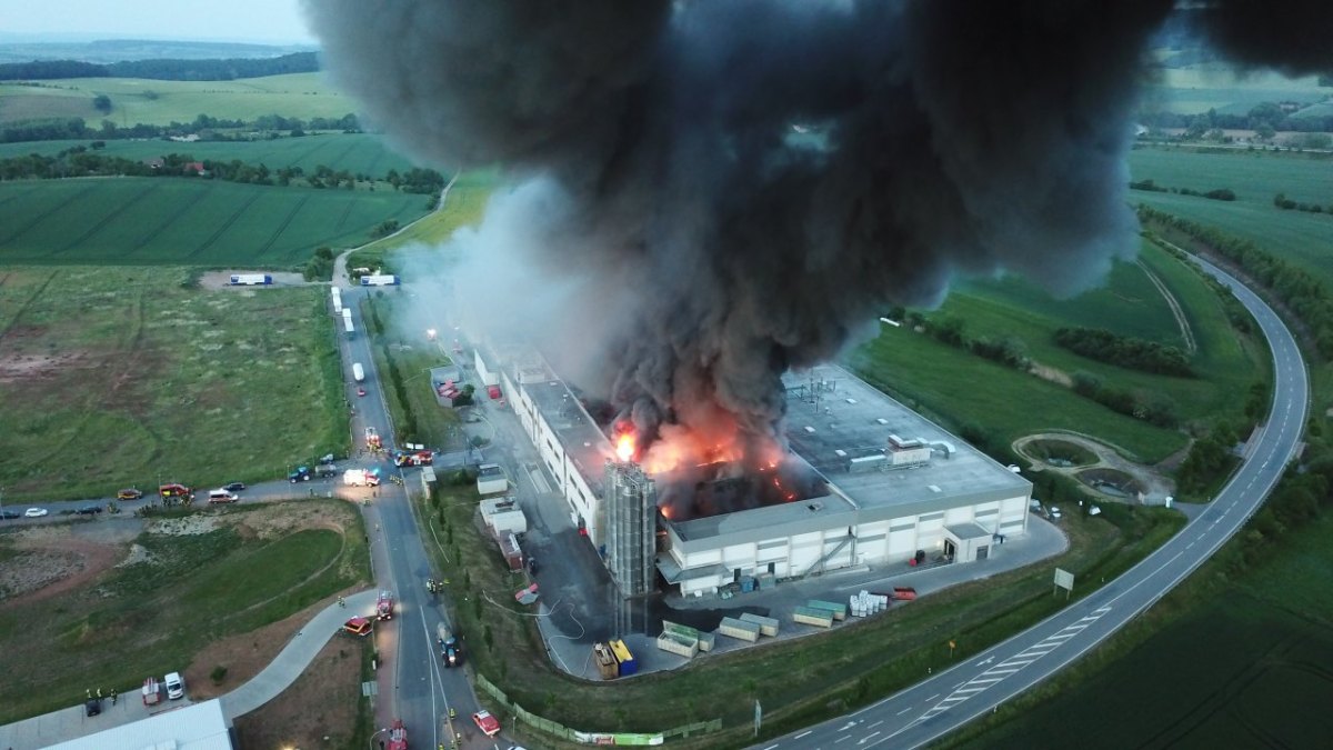 Thüringen Großbrand Bäckerei