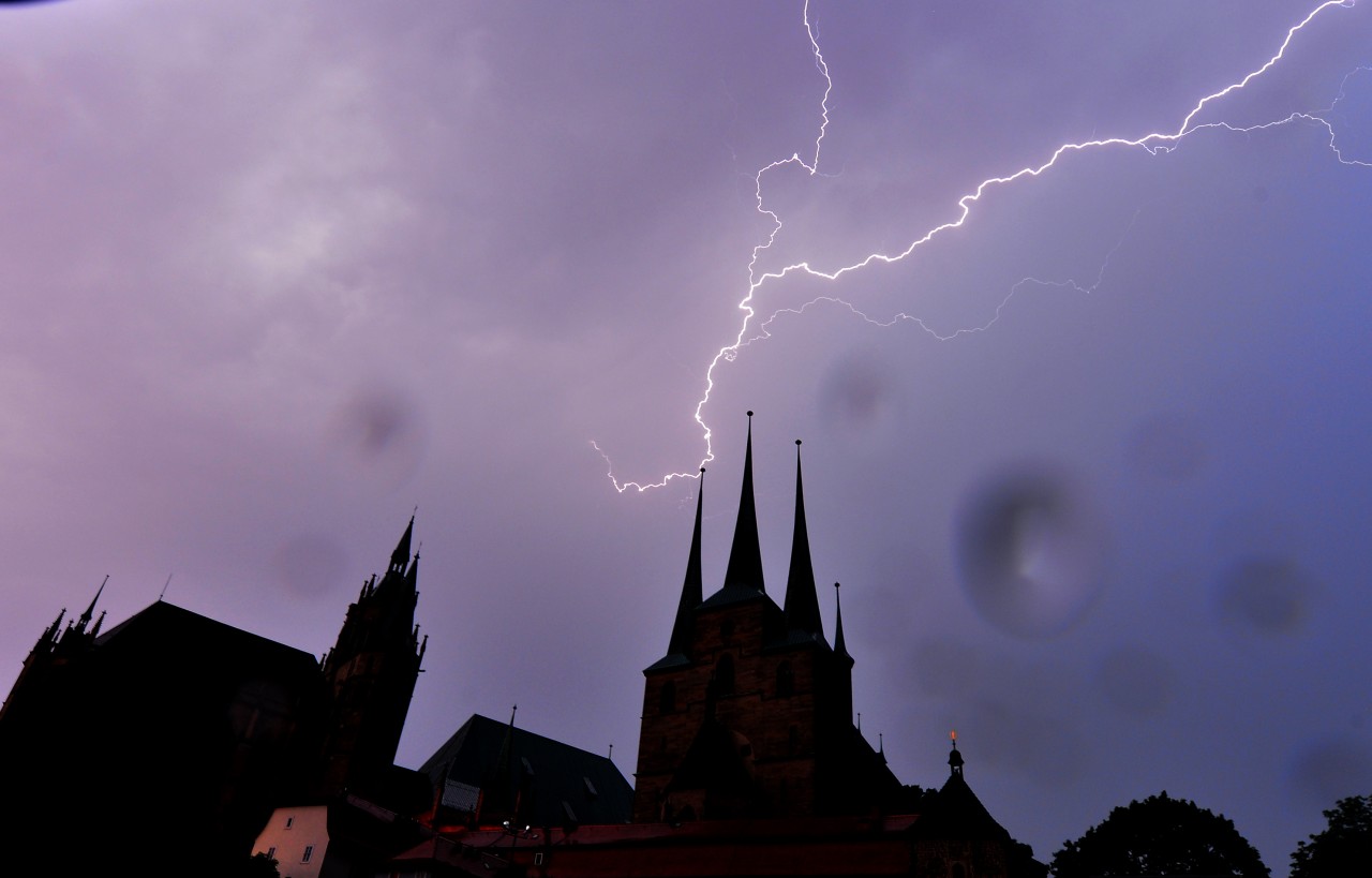 Wetter: Thüringen droht eine nasse und unruhige Nacht. (Archivbild)