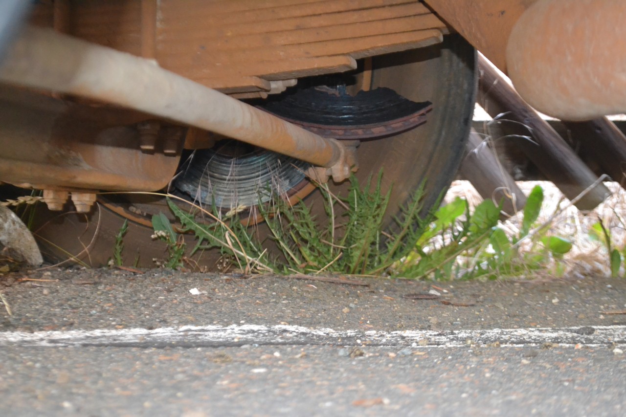 Eine Bremsscheibe an dem Lkw im Kreis Greiz war zerbrochen.